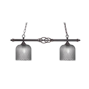 Elegante - 2 Light Island-11.75 Inch Tall and 31.75 Inch Length - 1364307