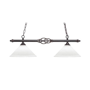 Elegante - 2 Light Island-9.5 Inches Tall and 12 Inches Wide - 359824