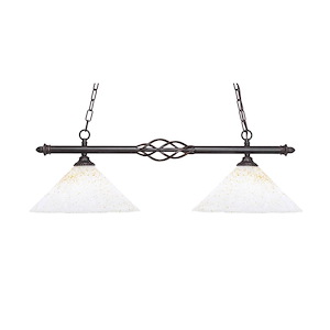 Elegante - 2 Light Island-9.5 Inches Tall and 12 Inches Wide - 359823