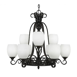 Elegante - 9 Light Chandelier-27 Inches Tall and 28.25 Inches Wide - 699619