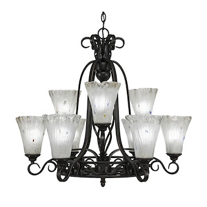 Elegante - 9 Light Chandelier-27 Inches Tall and 28.75 Inches Wide - 699613