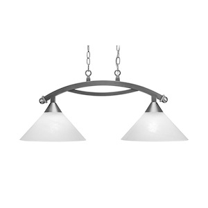 Bow - 2 Light Island-13.5 Inches Tall and 12 Inches Wide - 1219369