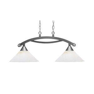 Bow - 2 Light Island-13.75 Inches Tall and 12 Inches Wide - 699543