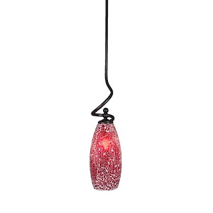 Capri - 1 Light Stem Mini Pendant With Hang Straight Swivel-21 Inches Tall and 7.5 Inches Wide - 1146502