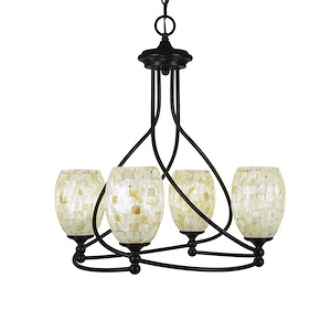 Capri - 4 Light Chandelier-22 Inches Tall and 21.5 Inches Wide - 699658