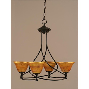 Capri - 4 Light Chandelier-22 Inches Tall and 23.25 Inches Wide - 699659