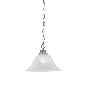 Chain - 1 Light Chain Hung Pendant-9.75 Inches Tall and 14 Inches Wide - 1290478
