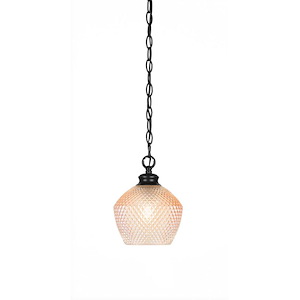 Zola - 1 Light Chain Hung Pendant-6.75 Inch Tall and 6 Inch Wide - 1431164