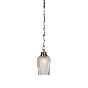 Cordova - 1 Light Chain Hung Pendant-10.25 Inches Tall and 5 Inches Wide - 1025499