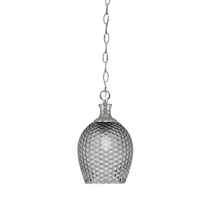 Zola - 1 Light Chain Hung Pendant-12.5 Inches Tall and 7.5 Inches Wide - 1339292