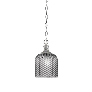 Zola - 1 Light Chain Hung Pendant-11.5 Inches Tall and 7 Inches Wide - 1339325
