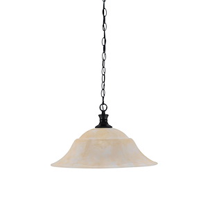 Chain - 1 Light Chain Hung Pendant-11.25 Inches Tall and 20 Inches Wide - 1290484