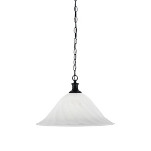 Chain - 1 Light Chain Hung Pendant-12.25 Inches Tall and 20 Inches Wide - 1290486