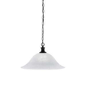 Chain - 1 Light Chain Hung Pendant-11 Inches Tall and 20 Inches Wide - 1290487