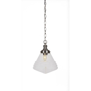 Juno - 1 Light Chain Hung Pendant-13 Inches Tall and 10 Inches Wide - 1025501