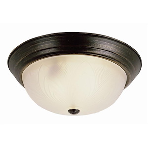 Back To Basics - Three Light Flush Mount - 1209749