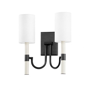 Gustine - 2 Light Wall Sconce-14.25 Inches Tall and 13.5 Inches Wide - 1296073
