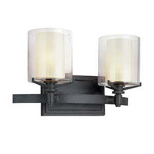 Arcadia - 2 Light Bath Vanity-8.75 Inches Tall and 15 Inches Wide - 1314777