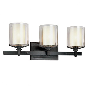 Arcadia-3 Light Bath Vanity-22 Inches Wide by 8.75 Inches High - 1314778