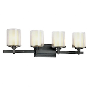 Arcadia-4 Light Bath Vanity-29.5 Inches Wide by 8.75 Inches High - 1324673