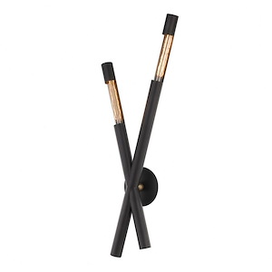 Hendrix 2 Light Cross Wall Sconce-13.5 Inches Wide by 36.25 Inches High - 865279