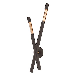 Hendrix - 2 Light Wall Sconce-36.25 Inches Tall and 13.5 Inches Wide - 1348024