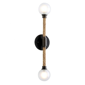 Nomad-8W 2 LED Wall Sconce in Rustic Style-5 Inches Wide by 23.75 Inches High - 1294425
