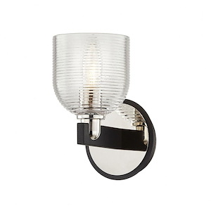 Munich-1 Light Bath Vanity in Industrial Style-5 Inches Wide by 8.5 Inches High - 1332656