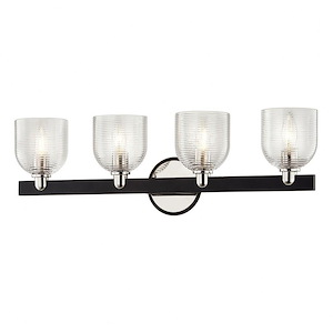 Munich-4 Light Bath Vanity in Industrial Style-26.5 Inches Wide by 8.5 Inches High - 965008