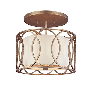 Sausalito-3 Light Semi-Flush Mount-12.25 Inches Wide by 11.5 Inches High - 1316989
