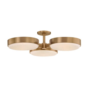 Rory - 3 Light Semi-Flush Mount-6.5 Inch Tall and 30 Inch Wide - 1364223