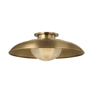 Braxton - 1 Light Semi-Flush Mount-6.5 Inch Tall and 18 Inch Wide - 1395196