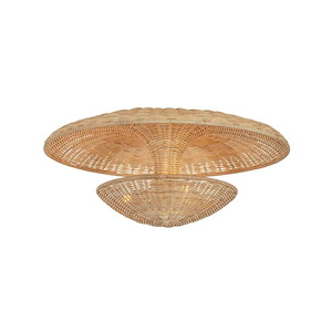 Draco - 3 Light Semi-Flush Mount-9.5 Inch Tall and 22 Inch Wide - 1395316