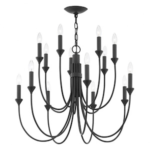 Cate - 14 Light 2-Tier Chandelier - 1216721