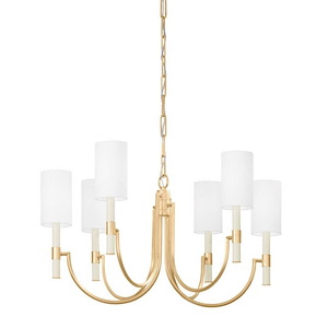Gustine - 6 Light Chandelier-18.75 Inches Tall and 31 Inches Wide - 1295987