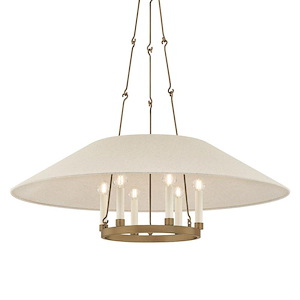 Archive - 6 Light Chandelier-12.75 Inch Tall and 38 Inch Wide - 1387537