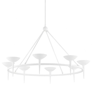 Cecilia - 8 Light Chandelier In Modern Style-35 Inches Tall and 47 Inches Wide - 1107483