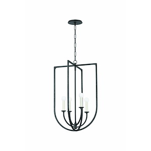 Kael - 4 Light Lantern-28.5 Inches Tall and 18 Inches Wide - 1339653