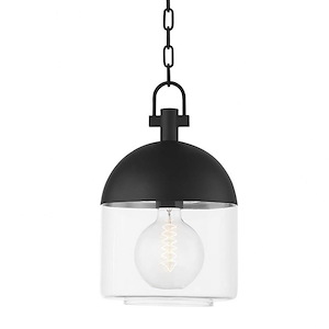 Zephyr - 1 Light Outdoor Pendant In Mid Century Modern Style-15 Inches Tall and 9.5 Inches Wide - 1099630