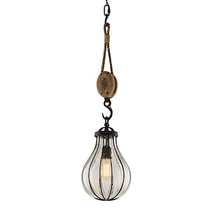 Murphy-1 Light Small Pendant-9 Inches Wide by 33 Inches High - 1378046