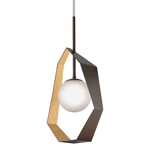 Origami - 1 Light Pendant-34.75 Inches Tall and 16.5 Inches Wide - 1336539