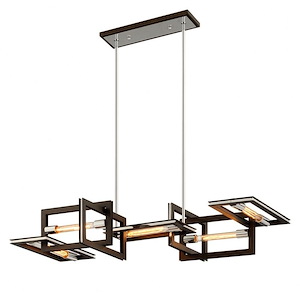 Enigma-5 Light Linear Pendant-31 Inches Wide by 11.25 Inches High - 1294303