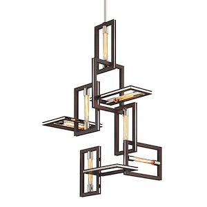 Enigma - 7 Light Chandelier-48.75 Inches Tall and 24.75 Inches Wide - 1336704