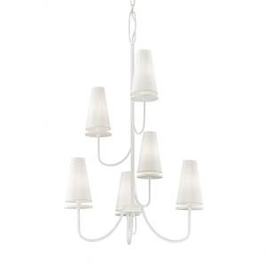 Marcel-6 Light Chandelier-28 Inches Wide by 44.25 Inches High - 722670