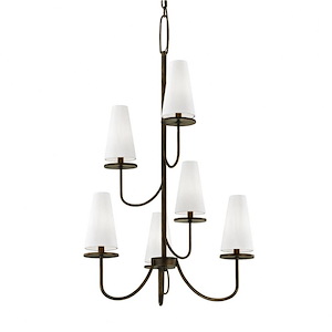 Marcel-6 Light Chandelier-28 Inches Wide by 44.25 Inches High - 722670