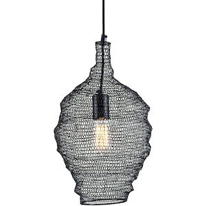 Wabi Sabi - 1 Light Pendant-18 Inches Tall and 12 Inches Wide - 1348055