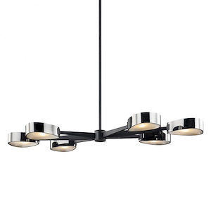Allisio-6 Light Island in Modern Style-49 Inches Wide by 3 Inches High - 964919