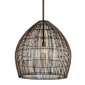 Holden-1 Light Pendant in Rustic Style-26 Inches Wide by 27.25 Inches High - 1393593