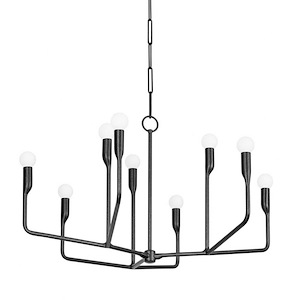 Norman - 9 Light Chandelier-18.5 Inches Tall and 32 Inches Wide - 1279870