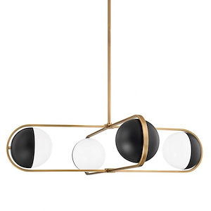 Willard - 4 Light Chandelier-9.75 Inches Tall and 41.5 Inches Wide - 1279874